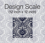 Wallpaper Lotus Palm Wallpaper // Navy 