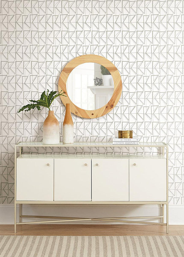 Wallpaper Love Triangles Peel & Stick Wallpaper // Gold Metallic 