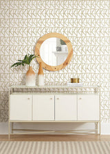 Wallpaper Love Triangles Peel & Stick Wallpaper // Gold Metallic 