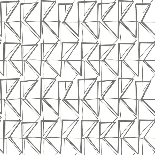 Wallpaper Love Triangles Peel & Stick Wallpaper // Grey 