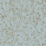Wallpaper Luminous Branches Wallpaper // Blue & Gold 