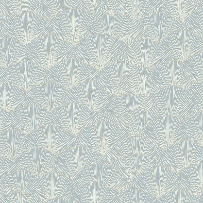 Wallpaper Luminous Gingko Wallpaper // Blue 
