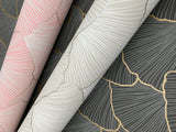 Wallpaper Luminous Gingko Wallpaper // Grey 
