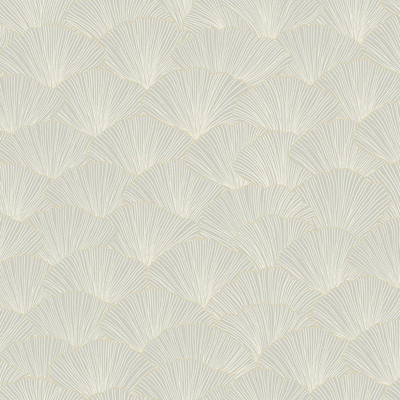 Wallpaper Luminous Gingko Wallpaper Sample // Grey 8 x 10 