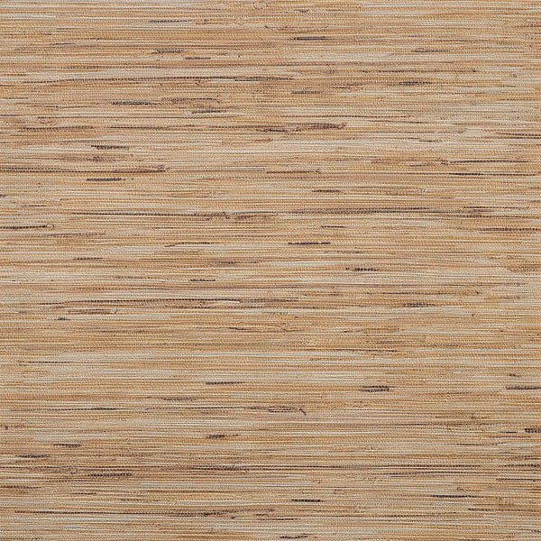 Wallpaper Lustrous Grasscloth Wallpaper // Brown 