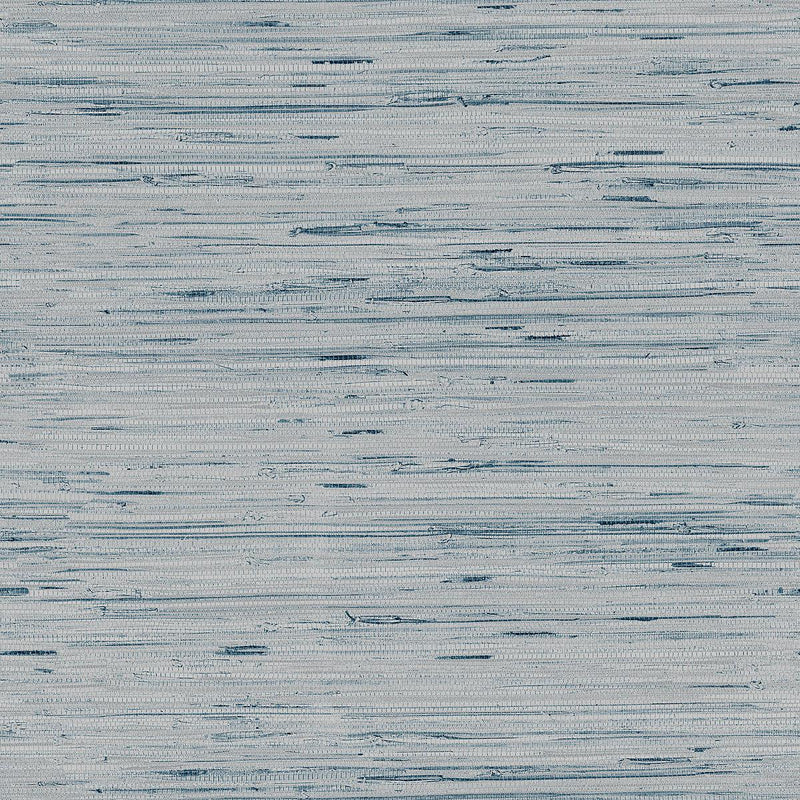 Wallpaper Lustrous Grasscloth Wallpaper Sample // Blue & Gold 8 x 10 