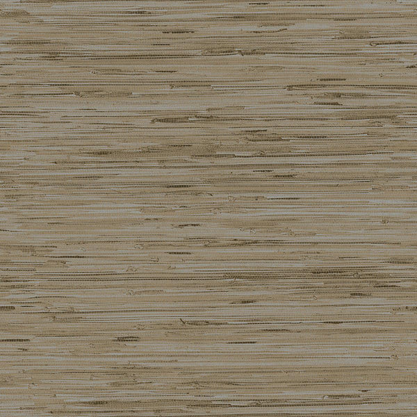 Wallpaper Lustrous Grasscloth Wallpaper // Silver & Taupe 