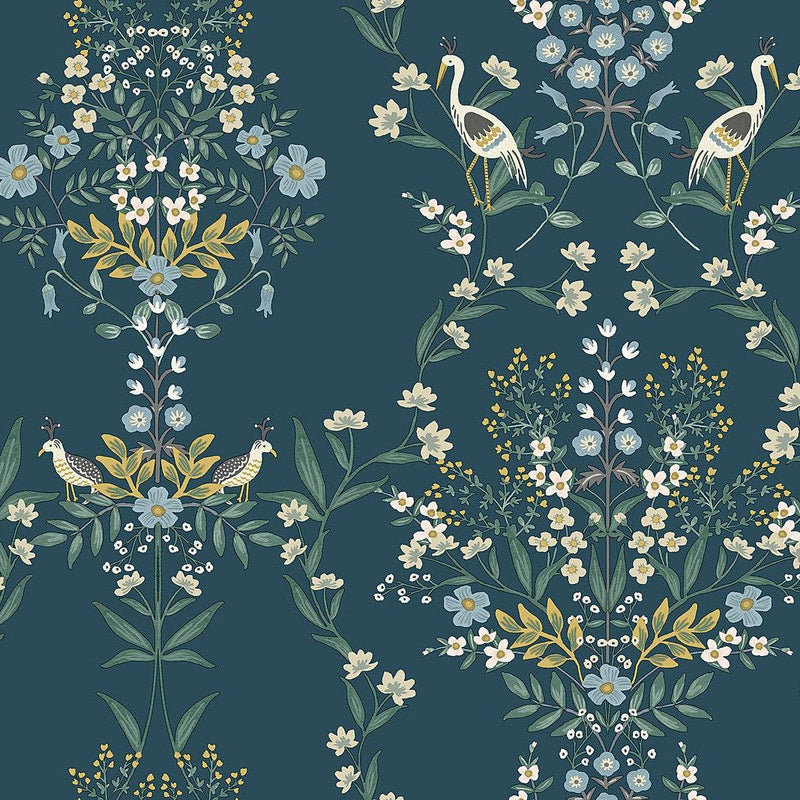 Wallpaper Luxembourg Wallpaper Sample // Blue & Green 8 x 10 