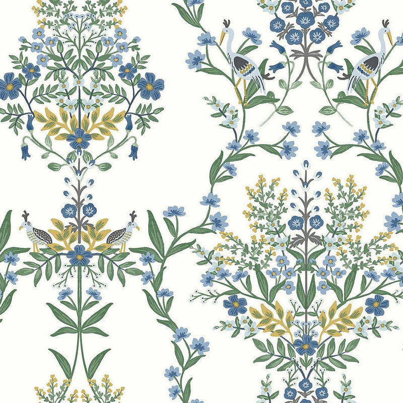 Wallpaper Luxembourg Wallpaper Sample // White & Blue 8 x 10 