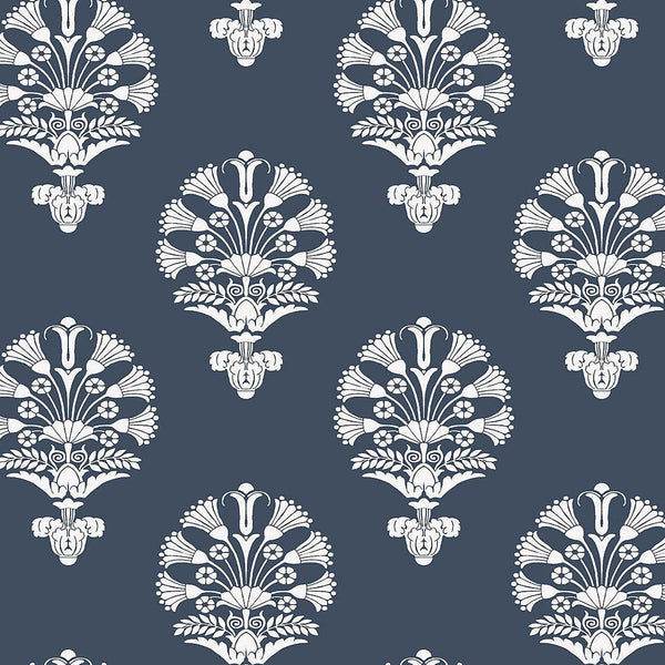 Wallpaper Luxor Wallpaper // Navy 