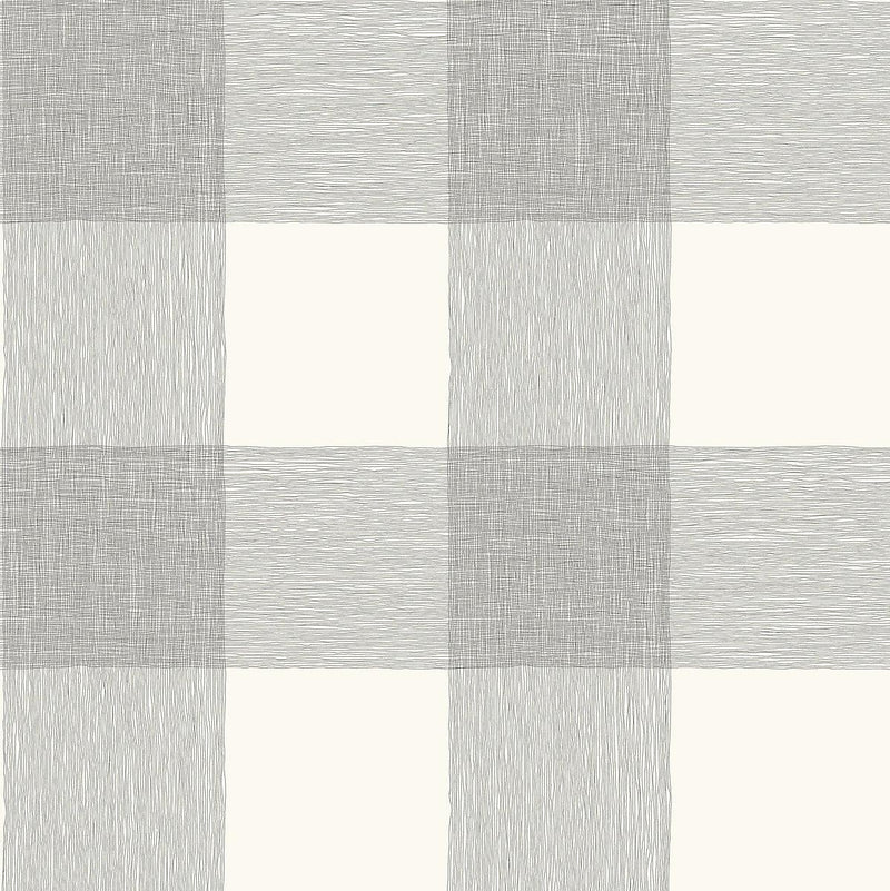 Wallpaper Magnolia Home Common Thread Peel & Stick Wallpaper Sample // Black & White 8 x 10 