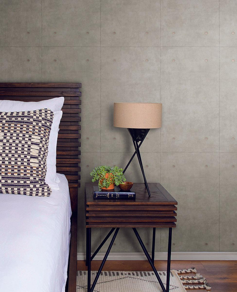 Wallpaper Magnolia Home Concrete Peel & Stick Wallpaper // Grey 