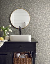 Wallpaper Magnolia Home Fox & Hare Peel & Stick Wallpaper // Grey 