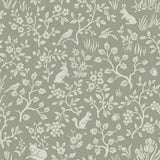 Wallpaper Magnolia Home Fox & Hare Peel & Stick Wallpaper // Grey 
