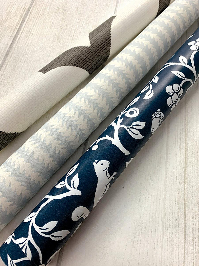 Wallpaper Magnolia Home Fox & Hare Peel & Stick Wallpaper // Navy 