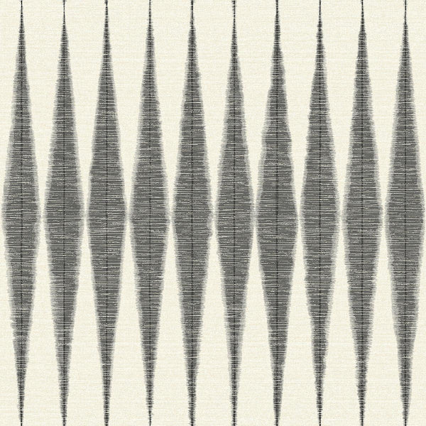 Wallpaper Magnolia Home Handloom Peel & Stick Wallpaper // Black 