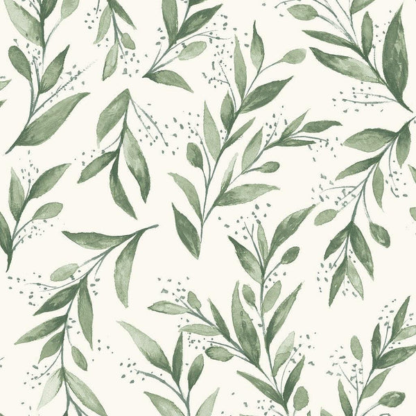 Wallpaper Magnolia Home Olive Branch Peel & Stick Wallpaper // Olive Grove 