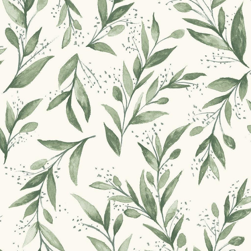 Wallpaper Magnolia Home Olive Branch Peel & Stick Wallpaper Sample // Olive Grove 8 x 10 