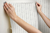 Wallpaper Magnolia Home Pick-Up Sticks Peel & Stick Wallpaper // Black 