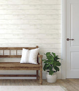 Wallpaper Magnolia Home Shiplap Peel & Stick Wallpaper // White 