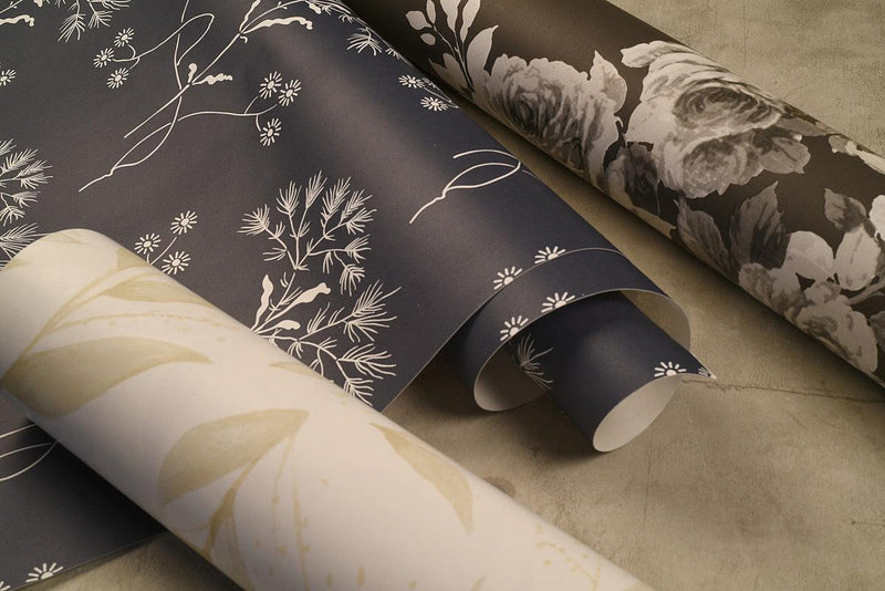 Wallpaper Magnolia Home Tea Rose Peel & Stick Wallpaper // Black & White 