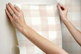 Wallpaper Magnolia Home Watercolor Check Peel & Stick Wallpaper // Pink 