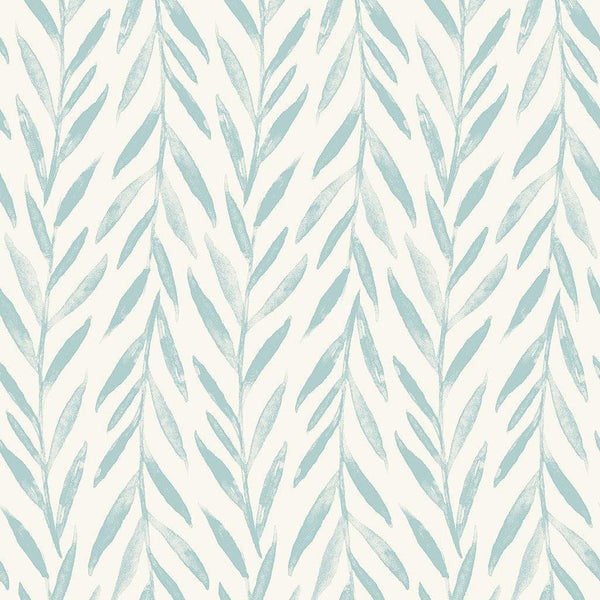 Wallpaper Magnolia Home Willow Peel & Stick Wallpaper // Blue 