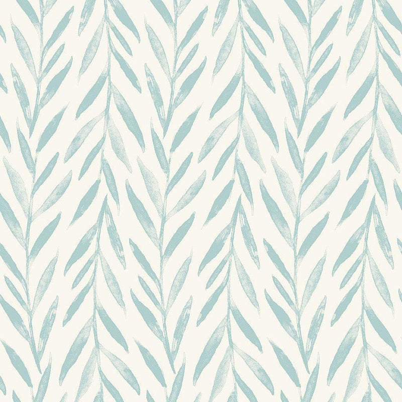 Wallpaper Magnolia Home Willow Peel & Stick Wallpaper // Blue 