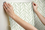 Wallpaper Magnolia Home Willow Peel & Stick Wallpaper // Green 