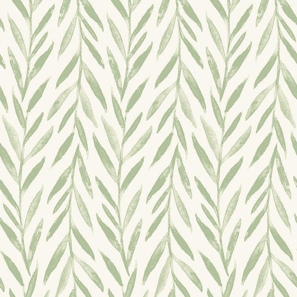 Wallpaper Magnolia Home Willow Peel & Stick Wallpaper // Green 