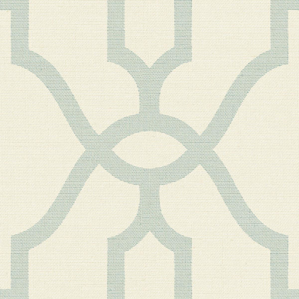 Wallpaper Magnolia Home Woven Trellis Peel & Stick Wallpaper // Beige & Blue 