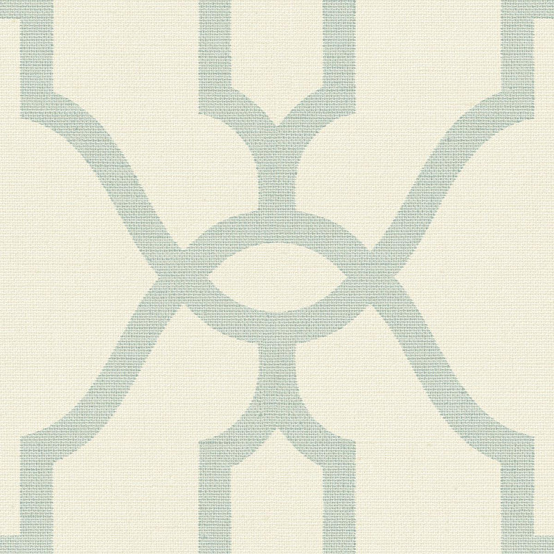 Wallpaper Magnolia Home Woven Trellis Peel & Stick Wallpaper // Beige & Blue 