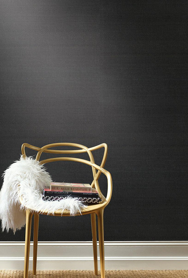 Wallpaper Makasa Sisal Wallpaper // Black 