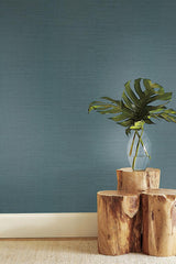 Wallpaper Makasa Sisal Wallpaper // Dark Teal 