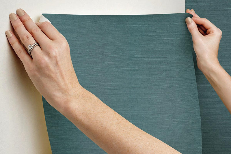 Wallpaper Makasa Sisal Wallpaper // Dark Teal 