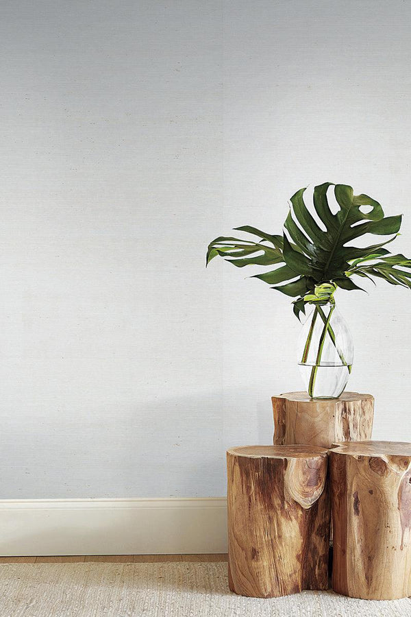 Wallpaper Makasa Sisal Wallpaper // White 