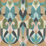 Wallpaper Malta Wallpaper // Teal & Gold 