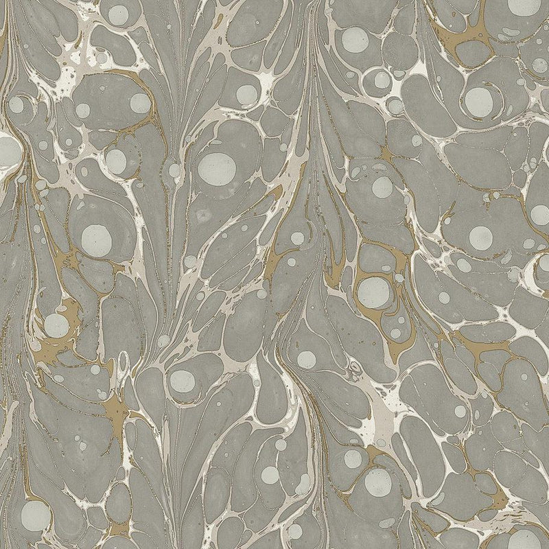 Wallpaper Marbled Endpaper Peel & Stick Wallpaper Sample // Neutral 8 x 10 