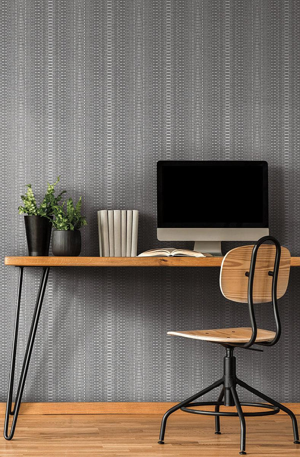 Wallpaper Market Stripe Wallpaper // Black 