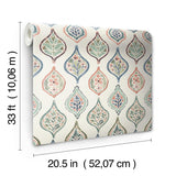 Wallpaper Marketplace Motif Wallpaper // Off White & Green 