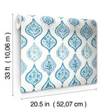 Wallpaper Marketplace Motif Wallpaper // White & Blue 