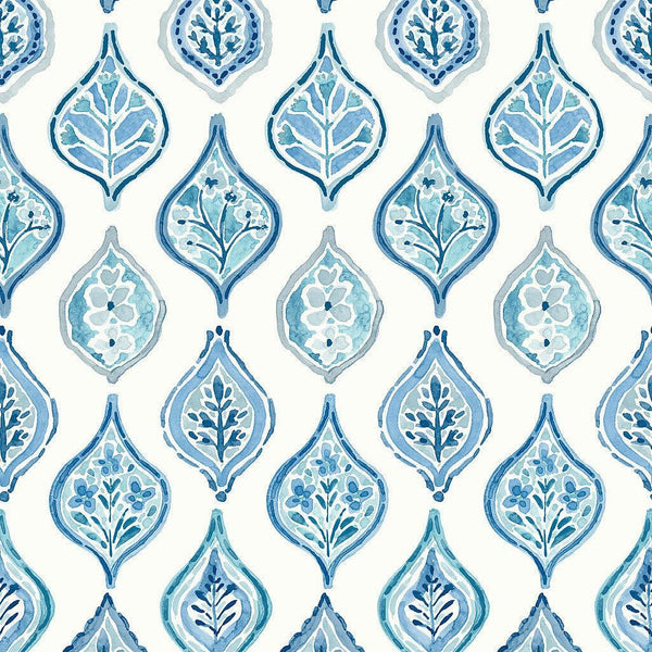 Wallpaper Marketplace Motif Wallpaper // White & Blue 