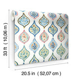 Wallpaper Marketplace Motif Wallpaper // White & Multi 