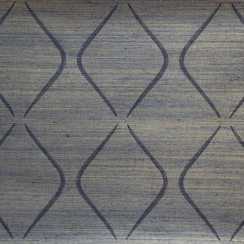 Wallpaper Marquise Wallpaper Sample // Indigo 8 x 10 