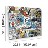 Wallpaper Marvel Comics Pow! Wallpaper // Black & Blue 