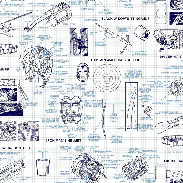 Wallpaper Marvels Heroes Schematics Wallpaper // Blue 