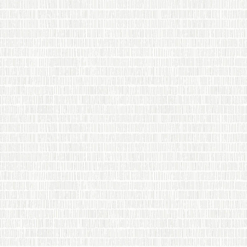 Wallpaper Matchstick Peel & Stick Wallpaper Sample // White 8 x 10 