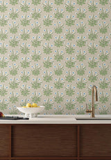 Wallpaper Meadow Flowers Wallpaper // Linen & Blue 