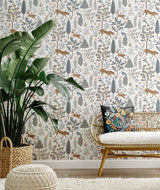 Wallpaper Menagerie Peel & Stick Wallpaper // Cream 