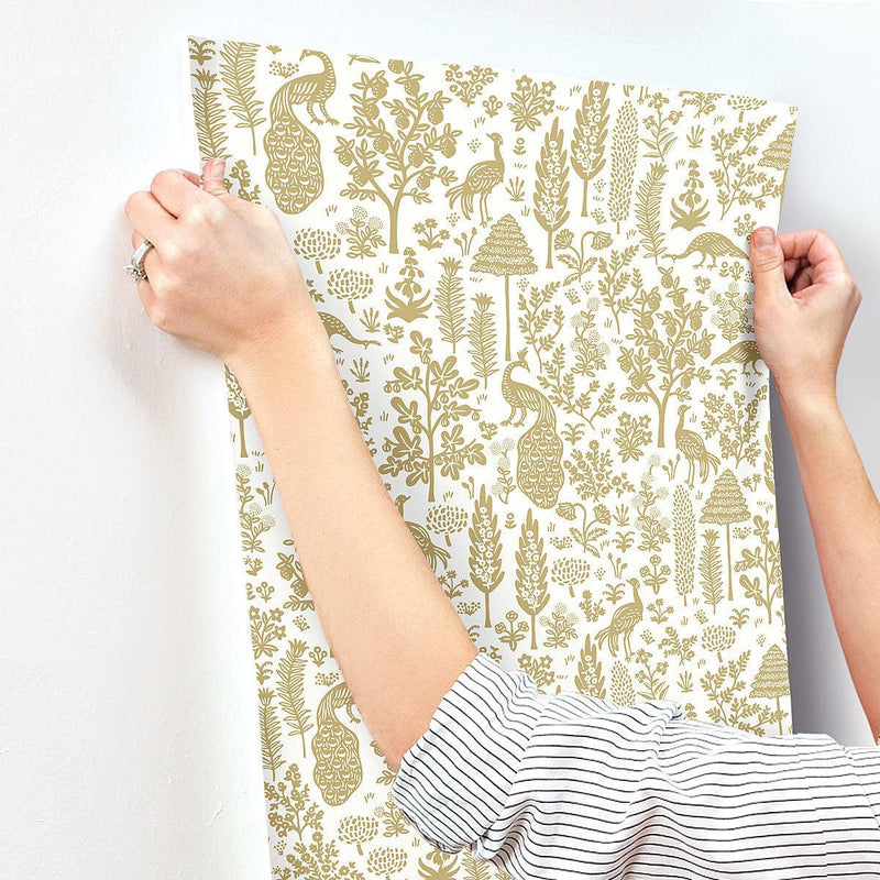 Wallpaper Menagerie Toile Wallpaper // Beige 